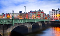 A photo of Grattan Bridge across the River Liffey