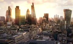 A photo of the City of London skyline