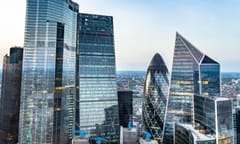 London skyline , city escape at sunny day