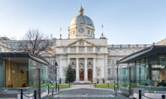 Dublin, Ireland – December 26, 2016:The seat of the Irish government also known as Leinster House. Both the lower (Dail) and higher (Seanad) chamber meet here.