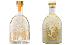 Photo of the Aldi and Marks & Spencer bottles