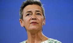 Press conference by Executive Vice-President of European Commission Margrethe VESTAGER on EU Merger Controls in Brussels, Belgium on Sep. 6, 2022.