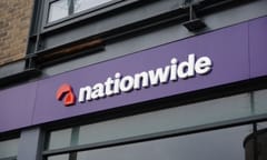 Southampton, England UK - 12.06.2023 - Nationwide logo and high street bank branch in UK city. banking and finance services. Nationwide building society