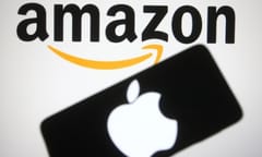 Amazon and Apple logos