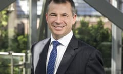Photograph of Ashurst managing partner Paul Jenkins outside the firm's offices