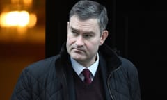 David Gauke leaving a cabinet meeting at 10 Downing Street