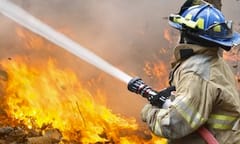 Lawyer on fire in courtroom