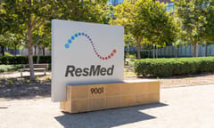 San Diego, CA, USA - July 9, 2022: ResMed headquarters in San Diego, CA, USA. ResMed Inc. is a medical equipment company.