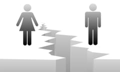 Gender gap: wide, but shrinking