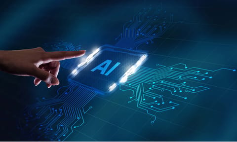 AI Learning and Artificial Intelligence Concept. Business, modern technology, internet and networking concept.