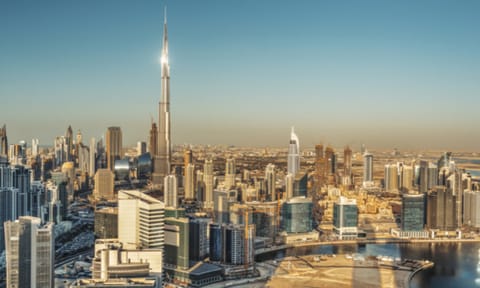 Dubai cityscape on a sunny day