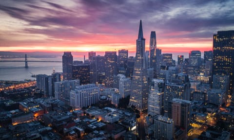 Photo of San Francisco at sunset