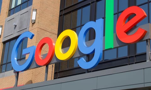 A photograph of a Google office