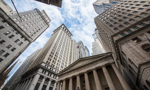 Wall street skyscrapers