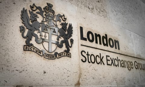 A photograph of the London Stock Exchange logo