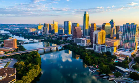 Austin CBD at daybreak