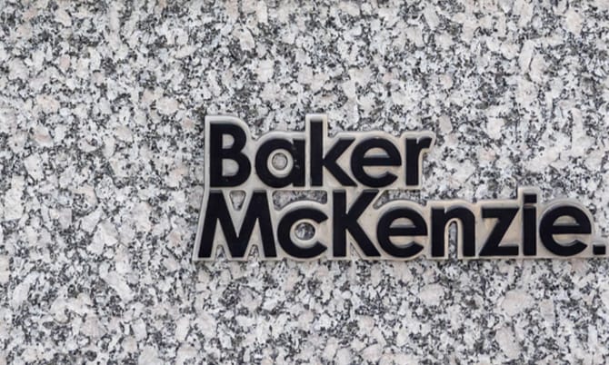 Photograph of Baker McKenzie logo