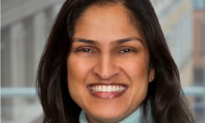 Photograph of new Meritas president Sona Pancholy